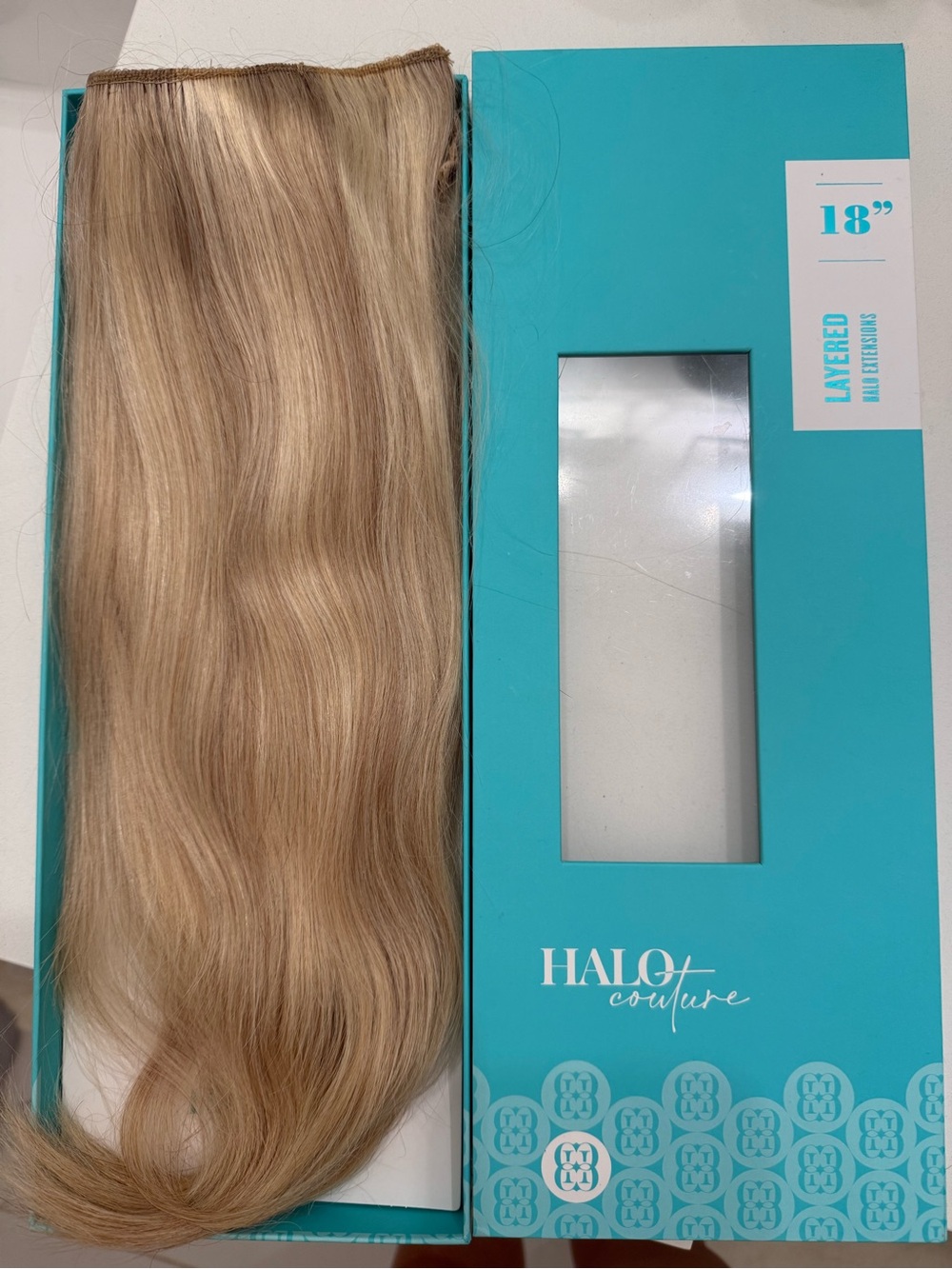 18" Layered Hair Extension - Blonde - Halo Couture